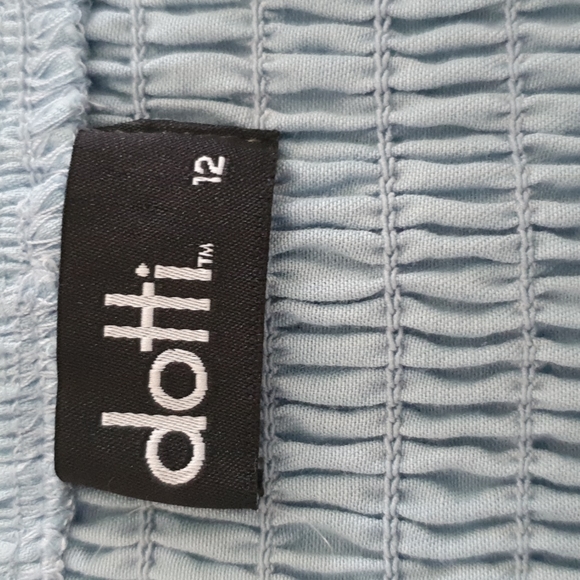 Dotti Shell fabric 100% cotton light blue with bell sleeves Absolutely gorgeous - Picture 5 of 7
